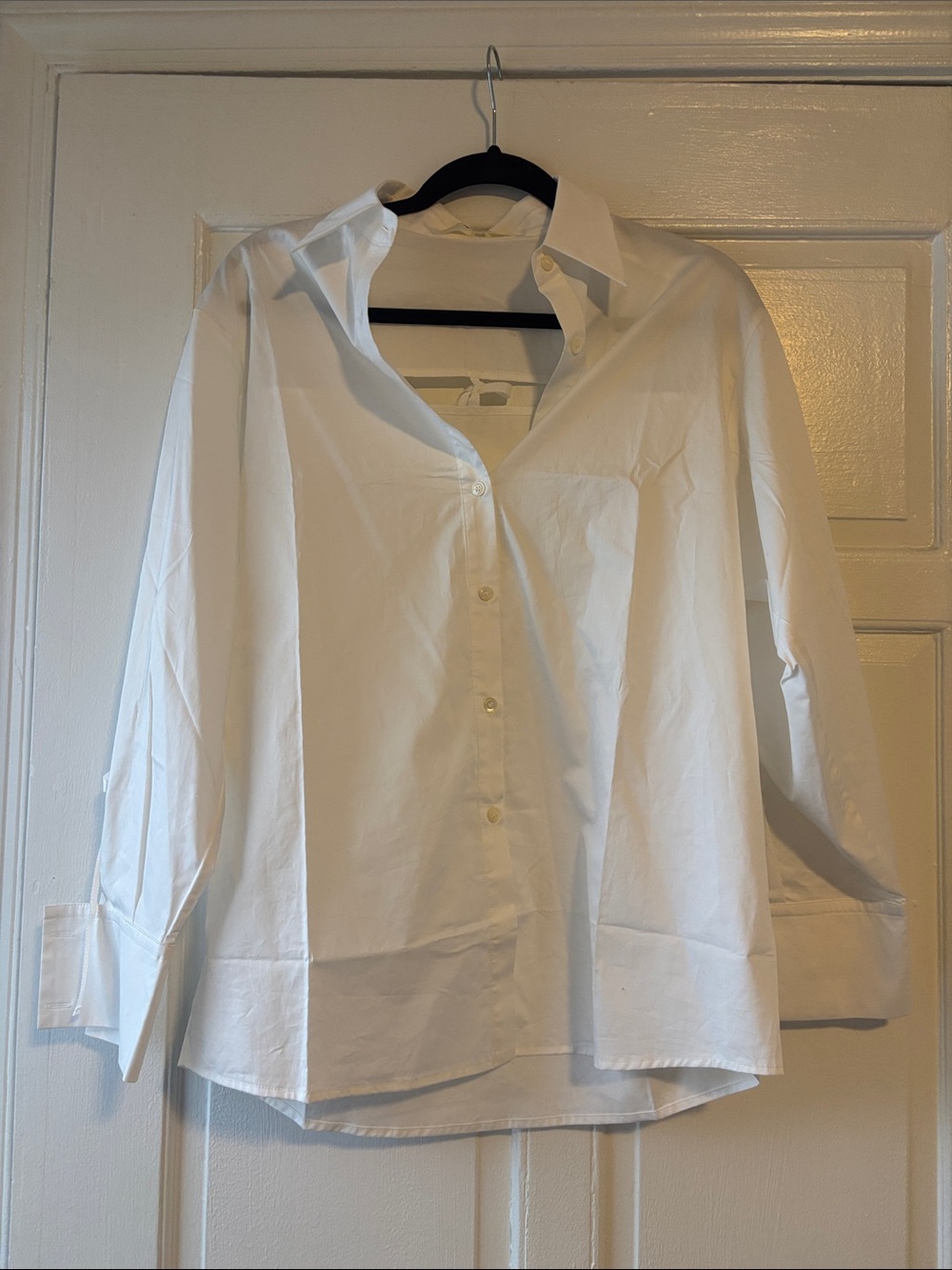 Anthropologie Y-Y White Tie-Detail Button-Up Shirt - Picture 6 of 7